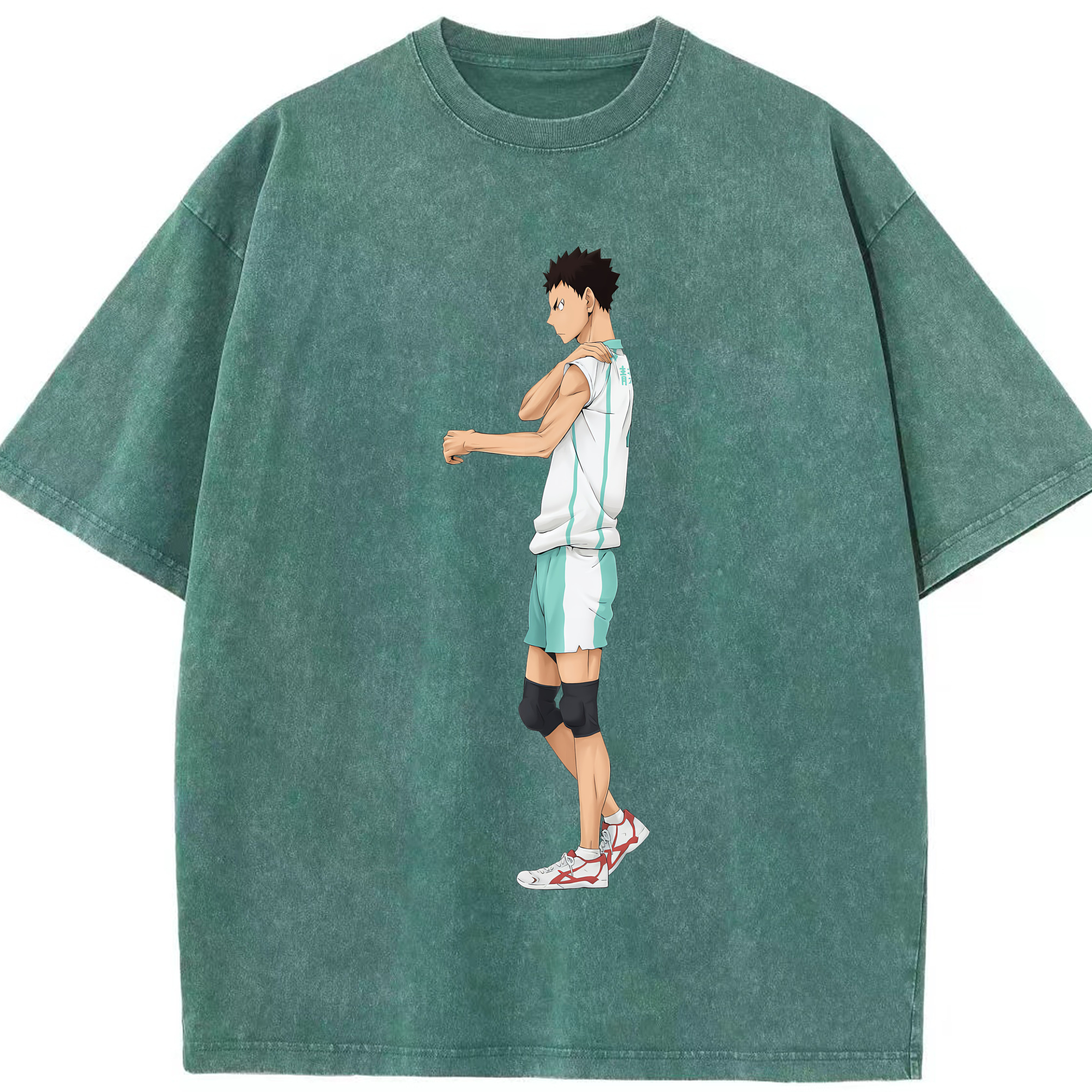 （画像用） ハイキュー!! Haikyu!! 綿100% ヴィンテージ風 半袖Tシャツ（フロントプリント）